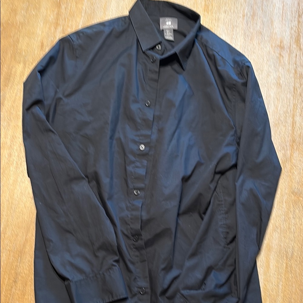 H&M black dress shirt